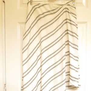 Eva Franco. Black and White Angled Skirt